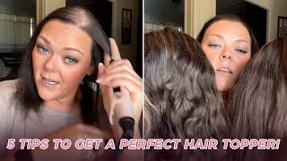 5 Tips To Get A Perfect Hair Topper  UniWigs [upl. by Ytima737]