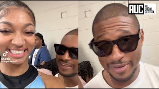 Angel Reese Shoots Her Shot At Usher After Coming To Her Game [upl. by Annnora783]