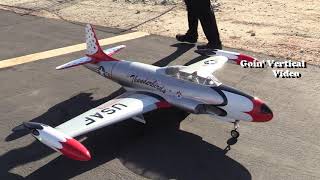 Global Aerojet T33 2M at Coachella Jet Jam 2020 [upl. by Lednem]