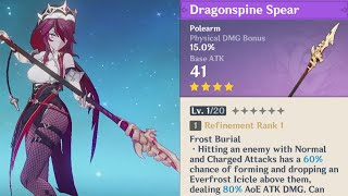 របៀបយក Dragonspine Spear  The Festering Fang  Genshin Impact [upl. by Akerdal]