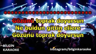 Hakan Taşıyan  Gözünü Toprak Doyursun Karaoke Türkçe [upl. by Hasin30]