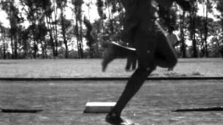 Elite Kenyan Runner Running Barefoot  Slow Motion [upl. by Seidler]