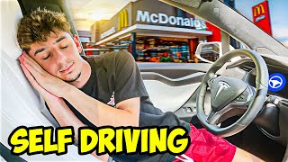 Letting My Tesla DECIDE What I EAT For 24 Hours SELFDRIVE [upl. by Geraint]