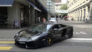 Loud Lamborghini Aventador LP7004 w Capristo exhaust in Zurich Brutal sound [upl. by Emmerich]