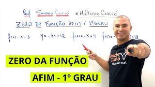 ZERO DA FUNÇÃO  RAIZ DA FUNÇÃO  AFIM ou 1º GRAU [upl. by Ahsemak181]