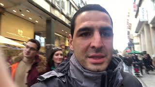 Athens Greece Town CenterPart 1 WINTER TIME Walking Tour [upl. by Lecroy865]