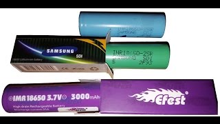 18650 Vaping Batteries  IMR INR mAh Which is the Best Battery [upl. by Ynehteb653]