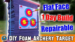 Make a Simple Foam Mat Archery Target  One Day Build [upl. by Xilef]