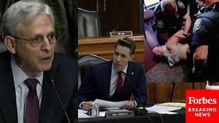 Maybe This Will Refresh Your Memory Hawley Presses AG On Dad Arrested At School Board Meeting [upl. by Nodnarb326]