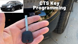 How To Program A Cadillac CTS Key 2003  2013 DIY Transponder Chip Ignition  All Keys Lost [upl. by Dalia]