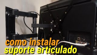 como instalar suporte para TV biarticulado brasforma de 10quot a 60 polegadas sbrp 2030 [upl. by Ijies]