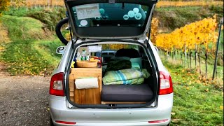 Micro Camper Roomtour Skoda Octavia [upl. by Alih991]