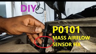 2013  2018 Nissan Altima code P0101 mass air flow sensor DIY Fix [upl. by Granniah]