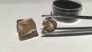 Learn to Facet cut Gems  Lesson 1  Dopping the Stone and Preforming [upl. by Mcneely]