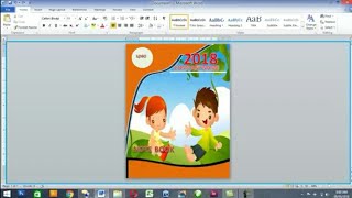 How to Create a Project Front Page in Microsoft Word  Cover Page Design in Microsoft Word [upl. by Komara]