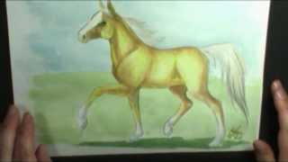 How to paint a Palomino Horse [upl. by Eelrahs]