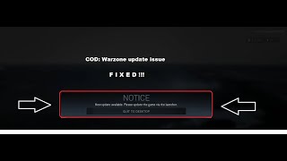 FIXED loop  update via launcher in WARZONE [upl. by Ellatnahc]