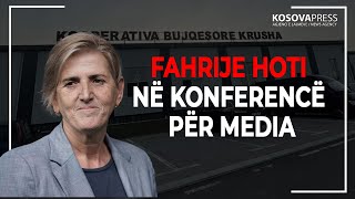 Fahrije Hoti në konferencë për media [upl. by Ettolrahc270]