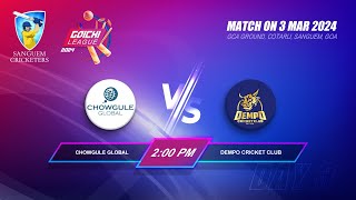 Dhadsakhal Stars VS Priority Titans  Goichi League 2024 Sanguem Cricketers T20 [upl. by Fiora301]