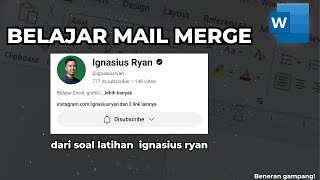 Cara Menggunakan Mail Merge di Microsoft Word [upl. by Abehsat318]