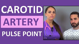 Carotid Pulse Point Examination Palpation amp Location Nursing Skill [upl. by Edmond108]