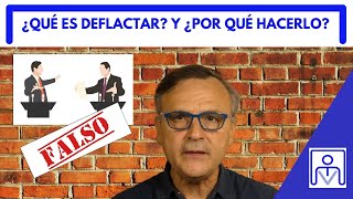 ¿QUÉ ES DEFLACTAR Y POR QUÉ HACERLO [upl. by Noell]