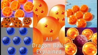 All forms  and Versions of the Dragon Balls with explanations and Creators  DB DBZ DBS DBGT [upl. by Anomer]