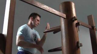 Wing Chun s Mook Yan Jong Wooden Dummy Form slowmotion [upl. by Nylirak305]