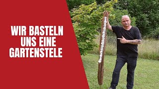 Gartenstele aus Treibholz und Kieselsteinen  Andre Bolik [upl. by Dalis]