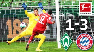 Lewandowski Keeps Scoring  SV Werder Bremen  FC Bayern München  13  Highlights  Matchday 25 [upl. by Haugen]