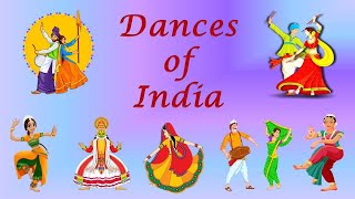 Dances of India Dance Forms Of India Classical Dance Traditional amp Folk Dances Types Of Dance [upl. by Nitsraek]