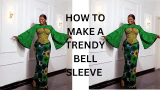 How To Make a Trendy Bell Sleeve beginner friendly [upl. by Jamnes702]