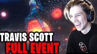 xQc Reacts to the Travis Scott Fortnite Concert  Astronomical Full Event  xQcOW [upl. by Manbahs524]