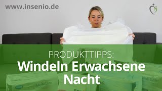 Windeln für Erwachsene Nacht TOP 3 Produktempfehlungen [upl. by Adnolay]