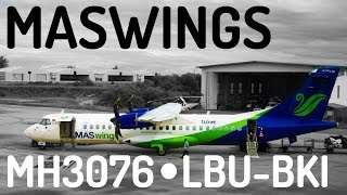 MASwings MH3076  Flying from Labuan to Kota Kinabalu [upl. by Koy]