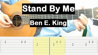 Stand By Me Guitar Tutorial Ben E King Melody Guitar Tab Guitar Lessons for Beginners [upl. by Oliy315]