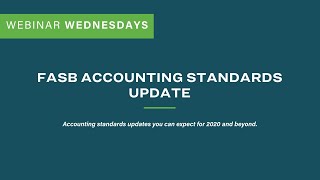 FASB Accounting Standards Update [upl. by Ainnet]