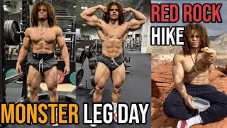 MONSTER LEG DAY amp BREAKDOWN  RED ROCK HIKE [upl. by Donahoe544]