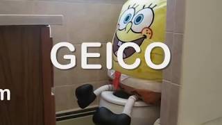 New GEICO Commercial with SpongeBob SquarePants [upl. by Aay]