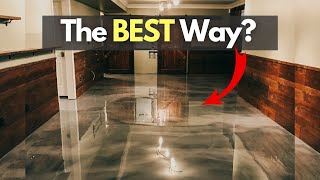 The BEST way to install a METALLIC EPOXY Floor [upl. by Harbison561]