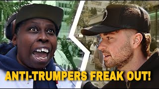 Trump Protestors FREAK OUT After They Lost [upl. by Tahmosh]