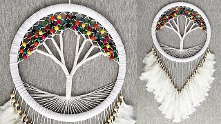 DIY Atrapasueños quotARBOL DE LA VIDAquot  DIY Dreamcatcher quotTREE OF LIFEquot [upl. by Erda497]