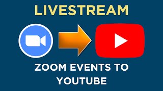 How to Live Stream you ZOOM events on YouTube Updated Guide for 2022 [upl. by Alma]