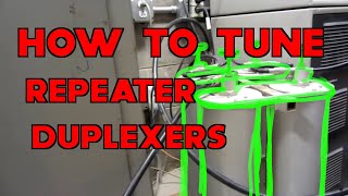 W0EEE Tuning the 2 meter Repeater Duplexers [upl. by Annaer]