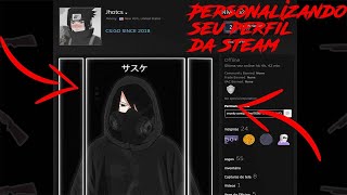 COMO PERSONALIZAR SEU PERFIL DA STEAM EM 2022 DESTAQUE DE ARTE [upl. by Tali954]