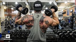 Chest amp Shoulders Workout  Day 51  Kris Gethins 8Week Hardcore Training Program [upl. by Hairahs]