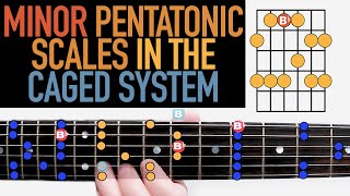 Minor Pentatonic Scales in the CAGED System [upl. by Roseline327]