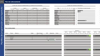 Plantillas para programación de hipertrofia excel  Funcionamiento [upl. by Lonnard]