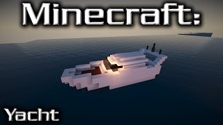 Minecraft How to Build a Yacht in Minecraft  Minecraft Yacht Tutorial [upl. by Airotahs300]