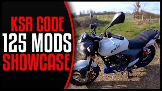 MOTOVLOG 10  MY KSR MOTO CODE 125cc MODS SHOWCASE LEGAL CBT MOTORBIKE [upl. by Massimiliano]